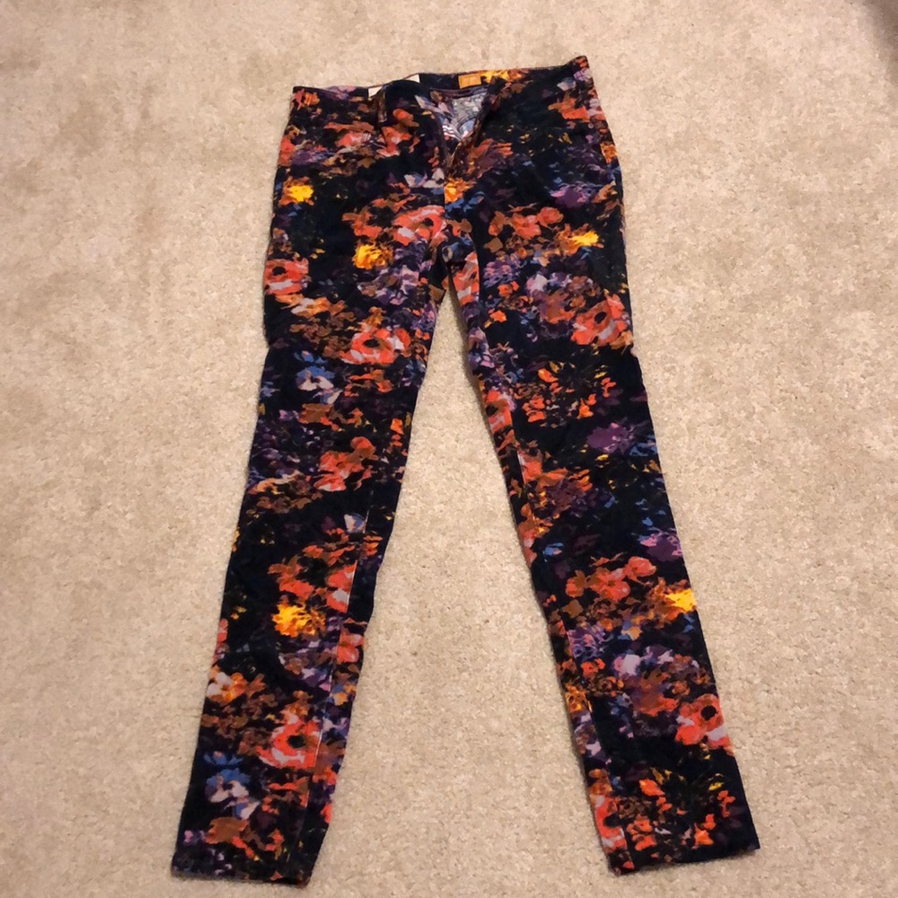 Patterned corduroys.  Pilcro from Anthropologie.